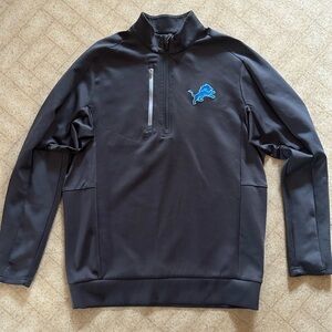 Men’s Large Antigua Detroit Lions 1/4 Zip Sweatshirt